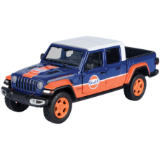 Gulf Collection - 2021 Jeep Gladiator Rubicon With Gulf Livery 1:27 Scale Diecast Vehicle