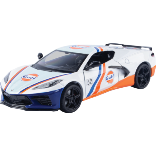 Gulf Collection - 2020 Corvette C8 With Gulf Livery 1:24 Scale Diecast Vehicle