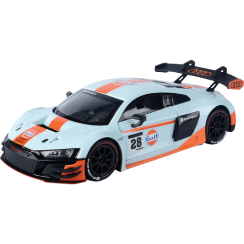 Gulf Collection - Audi R8 Lms GT3 With Gulf Livery 1:24 Scale Diecast Vehicle