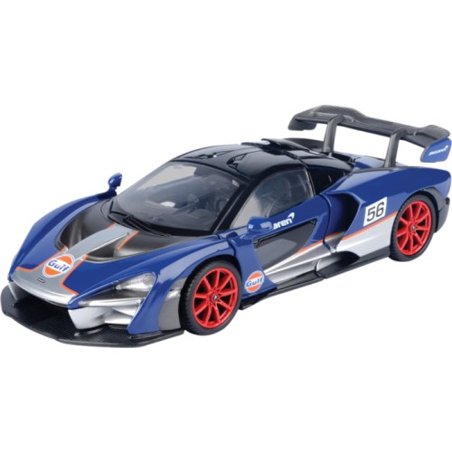 Gulf Collection - Mclaren Senna With Gulf Livery 1:24 Scale Diecast Vehicle