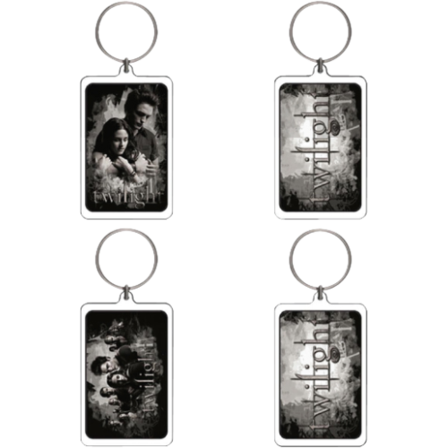 Twilight - Lucite Keychain E&F Ed & Bella Cast BTS