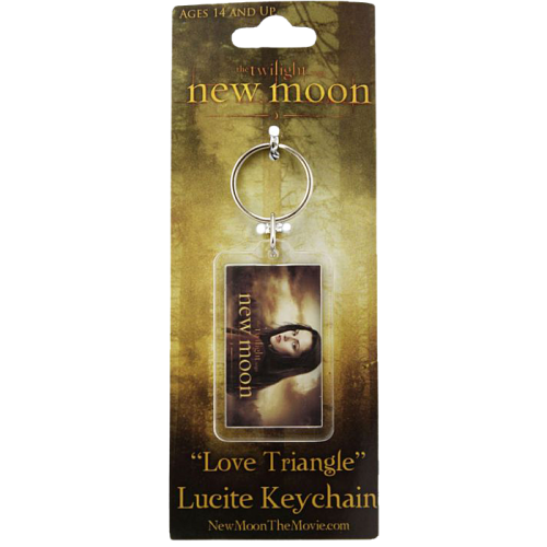 The Twilight Saga: New Moon - Lucite Keychain Love Triangle