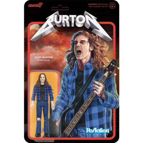 Cliff Burton - Cliff Burton (Flannel shirt) Reaction 3.75 Figure
