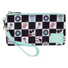 Disney - Mickey & Minnie Date Diner AOP Nylon Wristlet