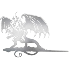 The Lord of the Rings - Balrog Metalbird Corten Steel Silhouette