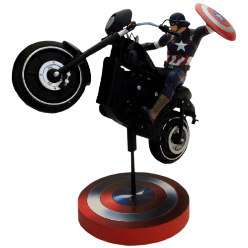 Avengers 2: Age of Ultron - Captain America Rides 15 inch Premium Motion Statue