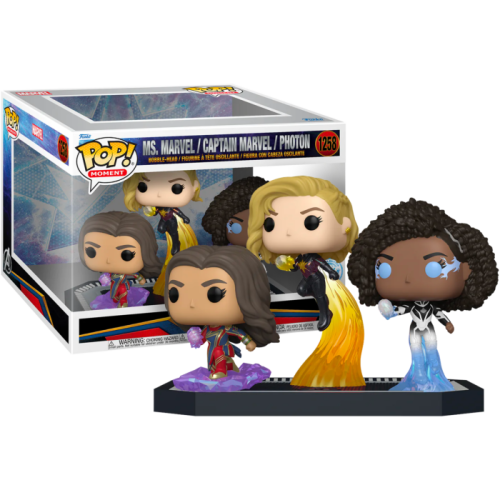 The Marvels (2023) - Captain Marvel, Ms. Marvel & Photon Pop! Moment Vinyl Figure