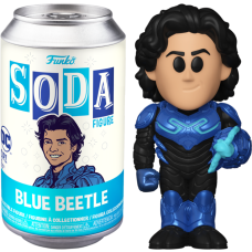 Blue Beetle (2023) - Blue Beetle Unmasked Vinyl SODA Figure in Collector Can