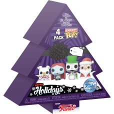 The Nightmare Before Christmas - Christmas Tree Holiday Box Pocket Pop! Vinyl 4-Pack