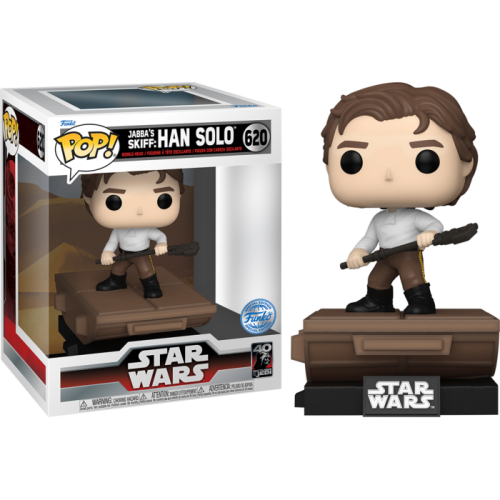 Star Wars: Return of the Jedi - Han Solo on Jabba's Skiff Deluxe Build-A-Scene Pop! Vinyl Figure