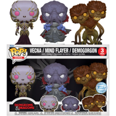 Dungeons & Dragons - Vecna, Mind Flayer & Demogorgon Pop! Vinyl Figure 3-Pack