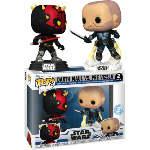Star Wars: The Clone Wars - Darth Maul Vs. Pre Vizsla Pop! Vinyl 2-Pack
