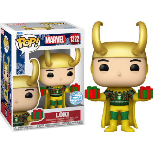 Marvel - Loki with Sweater Holiday Metallic Pop! Vinyl Figure