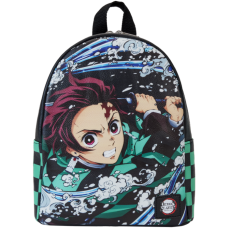 Demon Slayer - Tanjiro Kamado Checkerboard Mini Backpack