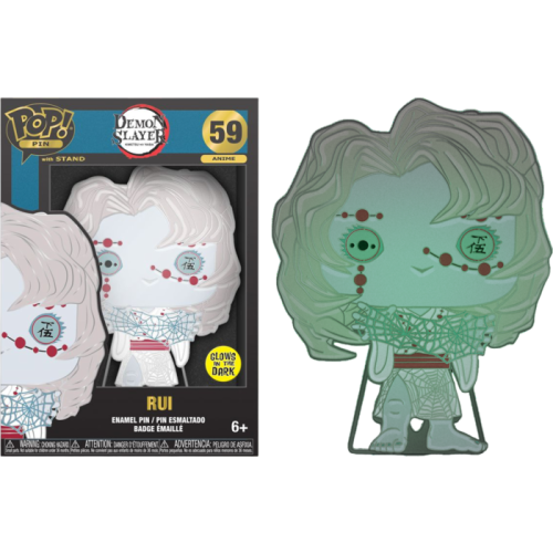 Demon Slayer - Rui Glow-in-the-Dark 4 Inch Pop! Enamel Pin