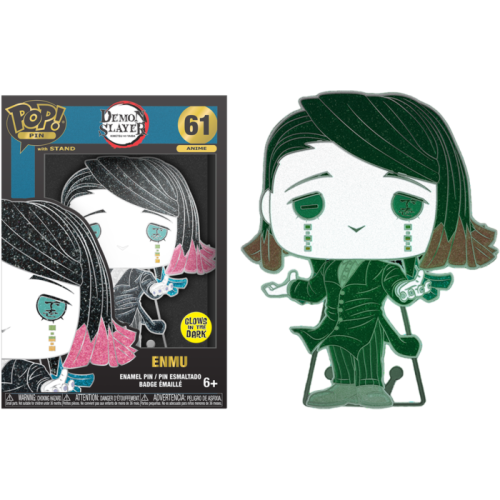 Demon Slayer - Enmu Glow-in-the-Dark 4 Inch Pop! Enamel Pin