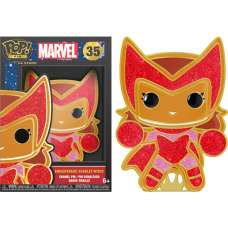 Marvel: Holiday - Scarlet Witch Gingerbread 4 Inch Enamel Pop! Pin