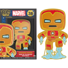 Marvel: Holiday - Iron Man Gingerbread 4 Inch Enamel Pop! Pin