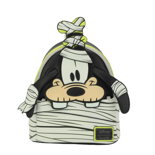 Disney - Mummy Goofy Glow in the Dark 10 inch Faux Leather Mini Backpack