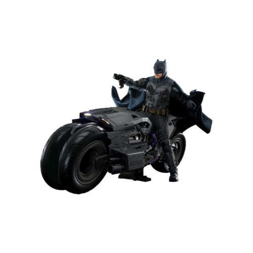 The Flash - Batman & Batcycle 1/6th Scale Hot Toys Action Figure (Set of 2)