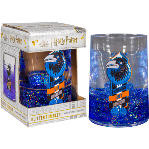Harry Potter - Ravenclaw House Glitter Liquid Tumbler