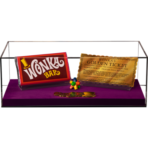 Willy Wonka & the Chocolate Factory - Golden Ticket, Wonka Bar & Everlasting Gobstopper Replica Set