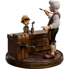 Pinocchio (1940) - Pinocchio, Geppetto and Jiminy Cricket 1:10 Scale Statue