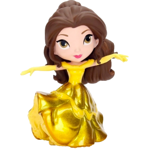 Beauty & the Beast (1991) - Belle with Gold Dress 4 inch Diecast MetalFig