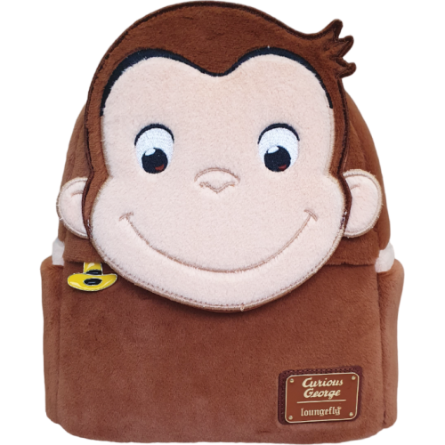 Curious George - George Plush Cosplay 10 inch Faux Leather Mini Backpack