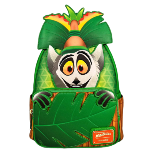 Madagascar - King Julien Cosplay Glow in the Dark 10 inch Faux Leather Mini Backpack