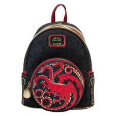 Game of Thrones: House of the Dragon - House Targaryen Sigil 10 inch Faux Leather Mini Backpack