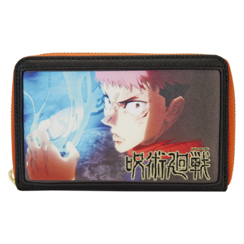 Jujutsu Kaisen - Yuji Itadori Cosplay 4 inch Faux Leather Zip-Around Wallet
