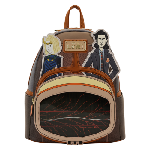 Loki - TVA Multiverse Lenticular 10 inch Faux Leather Mini Backpack