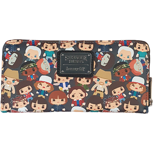 Stranger Things - Chibi 4 inch Faux Leather Zip-Around Wallet