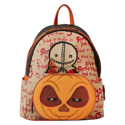 Trick 'r Treat - Sam Pumpkin 10 inch Faux Leather Mini Backpack