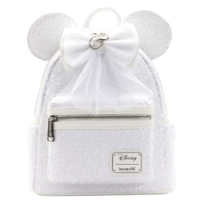 Disney - Minnie Mouse Sequin Wedding 10 inch Faux Leather Mini Backpack
