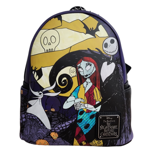 The Nightmare Before Christmas - Jack & Sally 10 inch Faux Leather Mini Backpack
