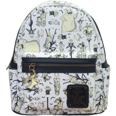 The Nightmare Before Christmas - Glow in the Dark 10 inch Faux Leather Mini Backpack