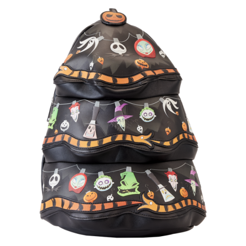 The Nightmare Before Christmas - Tree String Lights Glow in the Dark 13 inch Faux Leather Mini Backpack