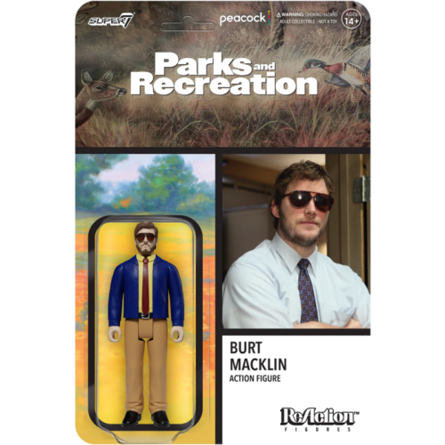 Parks and Recreation - Andy Dwyer as Burt Macklin ReAction 3.75 inch Action Figure