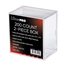 Ultra Pro - 2-Piece 200 Count Clear Card Storage Box