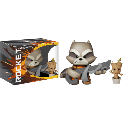 Guardians of the Galaxy - Rocket Raccoon with Potted Groot Super Deluxe 11 Inch Vinyl Figure