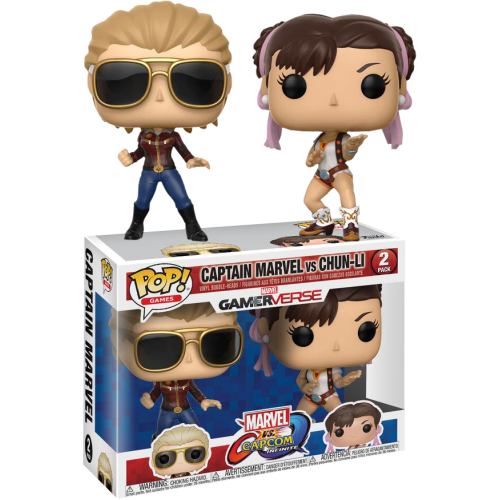 Marvel Vs. Capcom - Captain Marvel vs Chun-Li Pop! Vinyl Figure 2-Pack