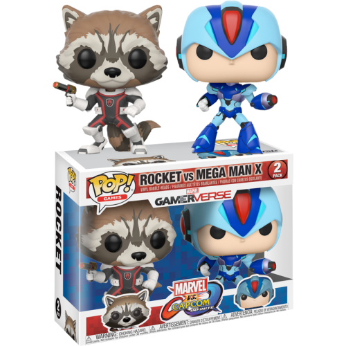 Marvel vs Capcom - Rocket vs Mega Man X Pop! Vinyl Figure 2-Pack