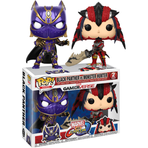 Marvel vs. Capcom - Black Panther Vs Monster Hunter Pop! Vinyl Figure 2-Pack