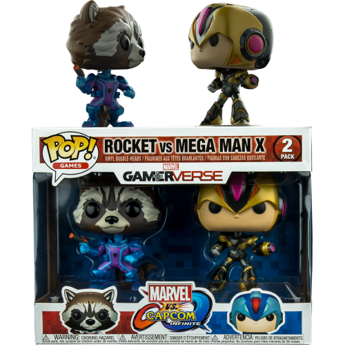 Marvel vs Capcom: Infinite - Rocket vs Mega Man X Pop! Vinyl Figure 2-Pack