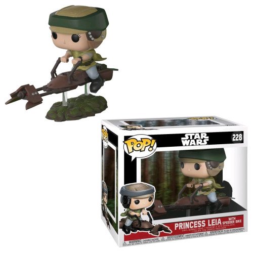 Star Wars - Princess Leia on Speeder Bike Deluxe Pop! Vinyl Figure