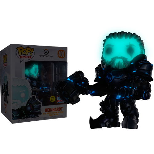 Overwatch - Coldhardt Reinhardt Glow in the Dark 6 Inch Super-Sized Pop! Vinyl Figure (2018 Fall Convention Exclusive)