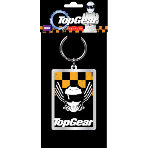 Top Gear - The Stig Metal Keychain Yellow and Black