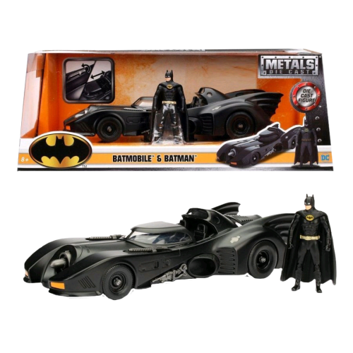 Batman - Batmobile 1989 1:24 Scale Die-Cast Car Replica w/Batman Action Figure